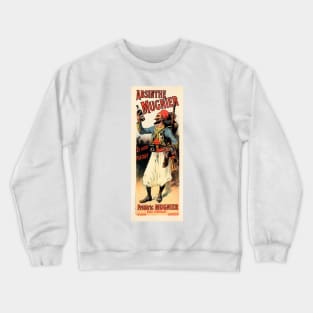 ABSINTHE MUGNIER 1895 by Lucien Lefevre in Maitres De L' Affiche Collection Crewneck Sweatshirt